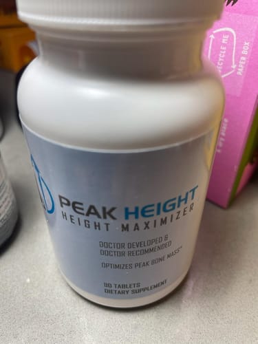 Customer photo review of Peak Height Growth Supplement #1 Grow Taller Height Pill