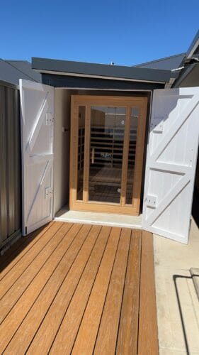 Customer photo review of Kylin Low EMF Carbon Far Infrared Sauna 2 people - K8203 Low EMF