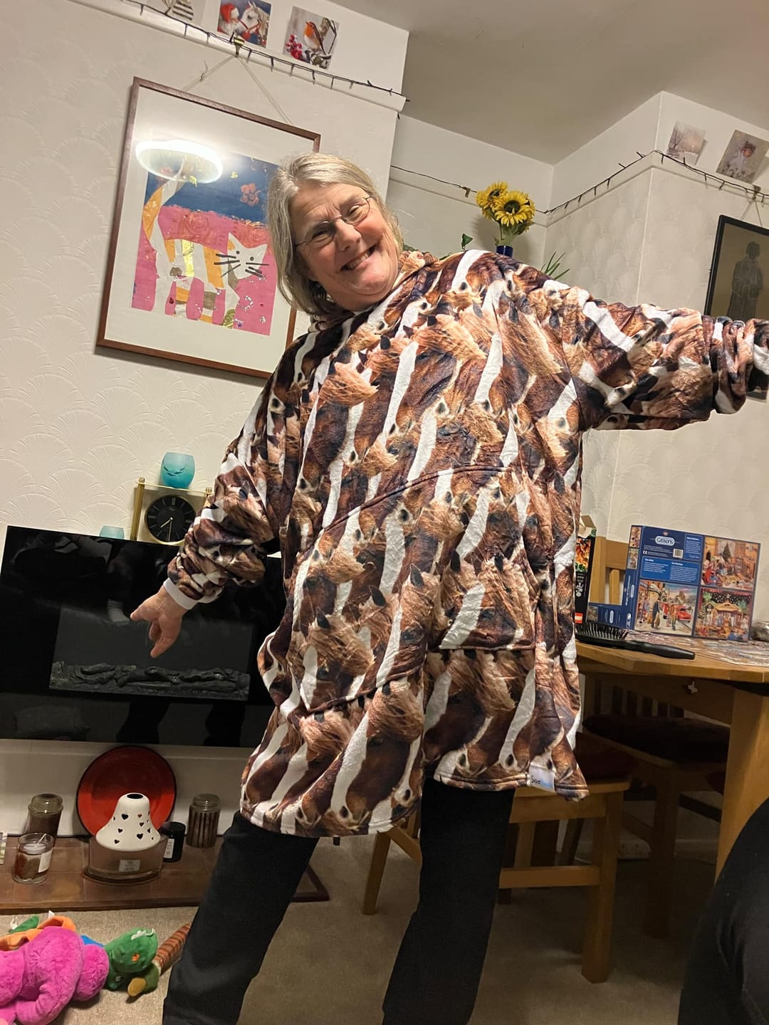 Customer photo review of Custom 100 Faces Hoodie