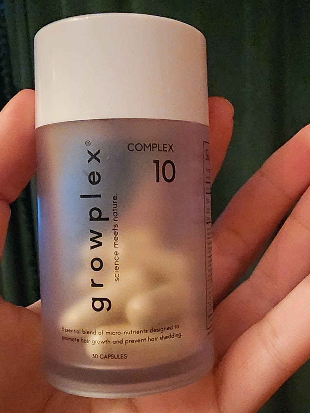 Customer photo review of Complex10™ Hair Growth Supplement