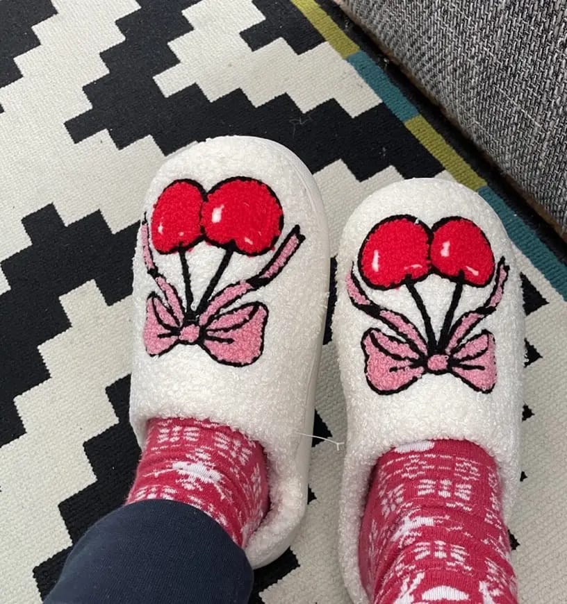 Customer photo review of Tie & Cherish Slippers
