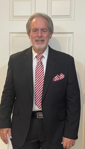 Customer photo review of Barry Wang Red Necktie White and Red Stripes Tie Hanky Cufflinks Set