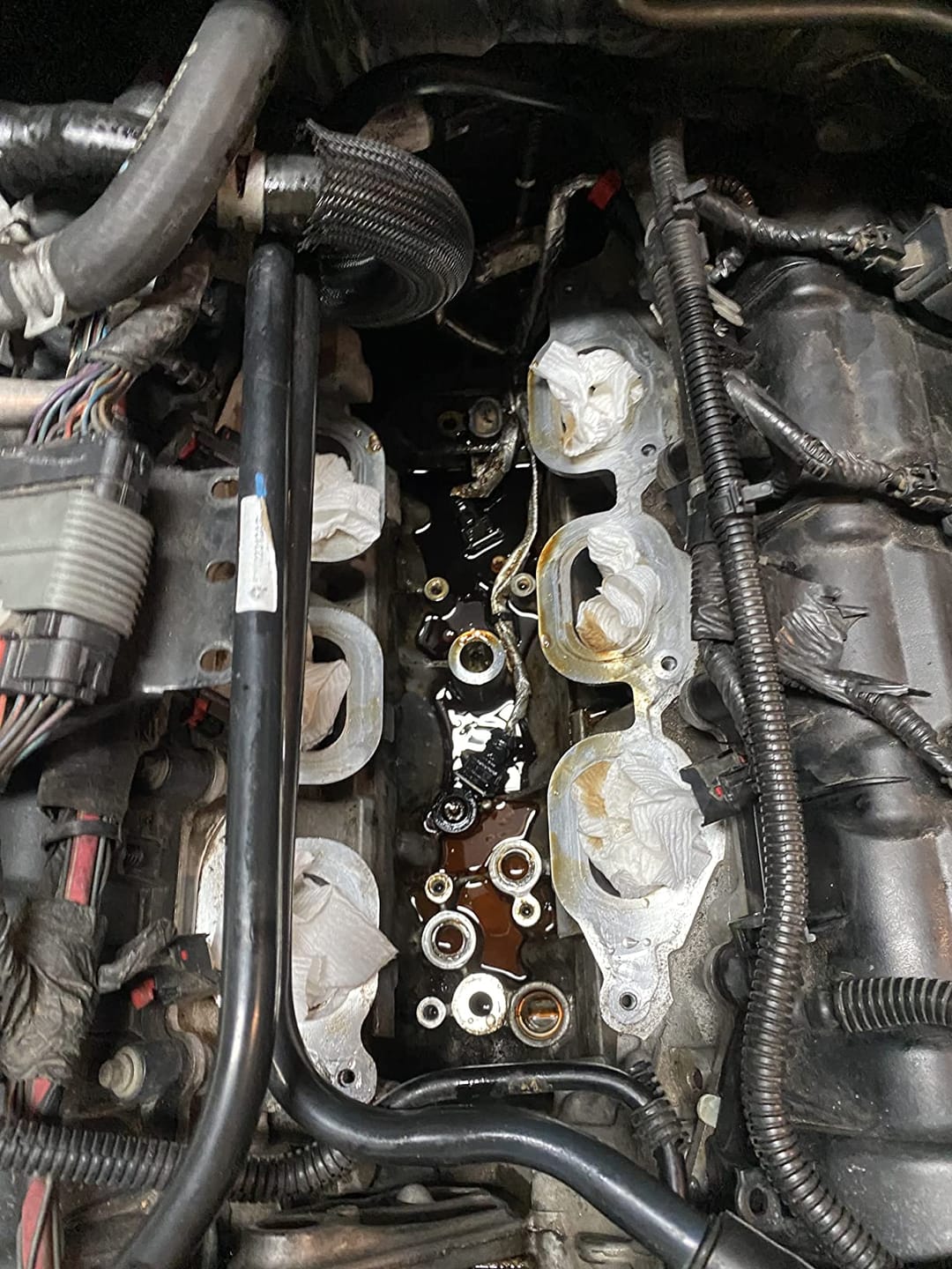 Customer photo review of Engine Oil Cooler with Oil Filter Housing Adapter Assembly for 2011-2016 Chrysler, Dodge, Jeep