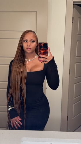 Customer photo review of NW Square Neck Sculpt Maxi Dress