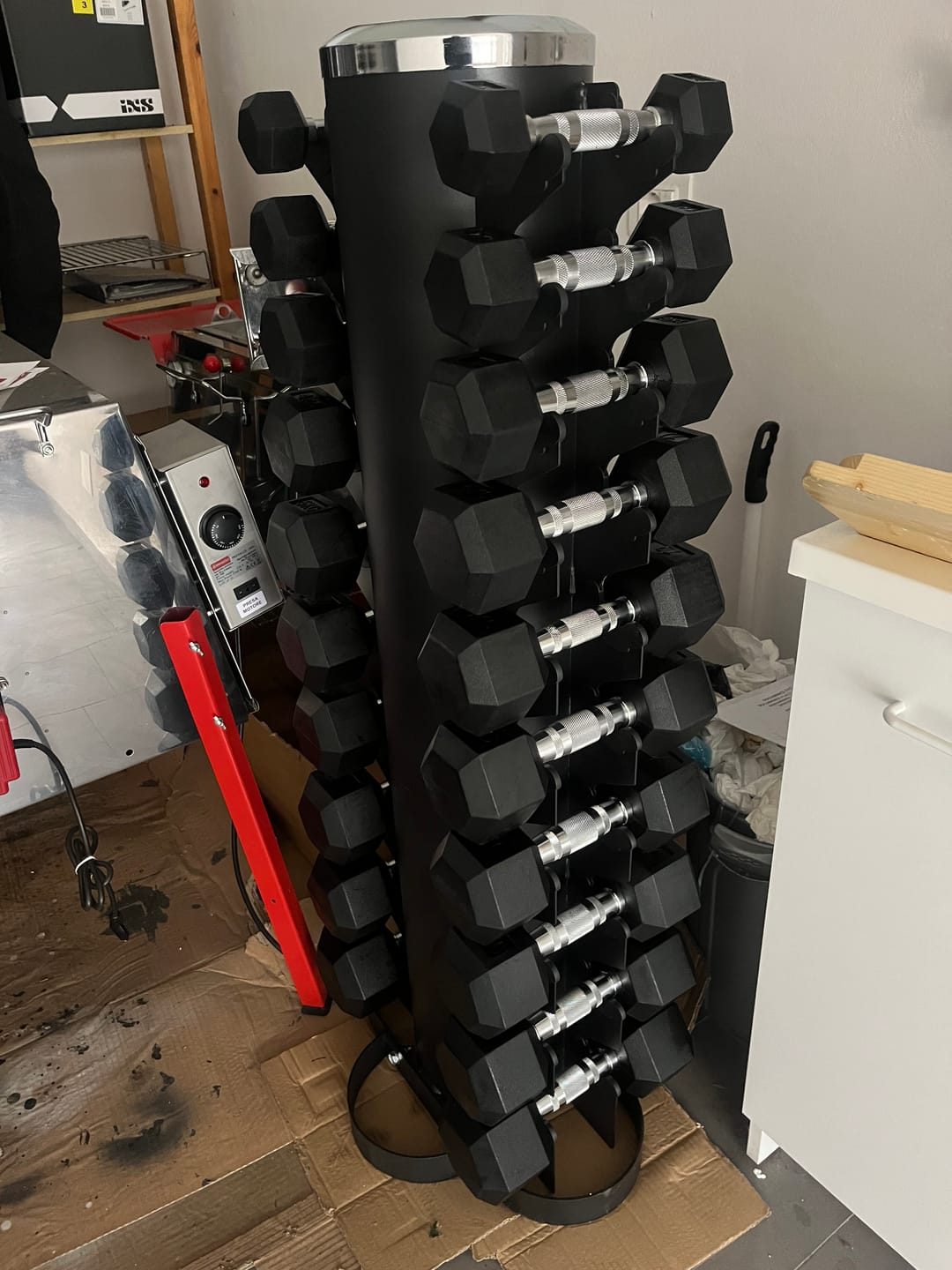 Customer photo review of Hex Dumbbell Sets – Various Options