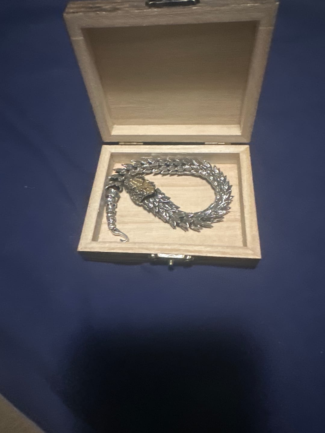 Customer photo review of JÖRMUNGANDR - The World Serpent Bracelet | Handcrafted Stainless Steel Viking Jewelry