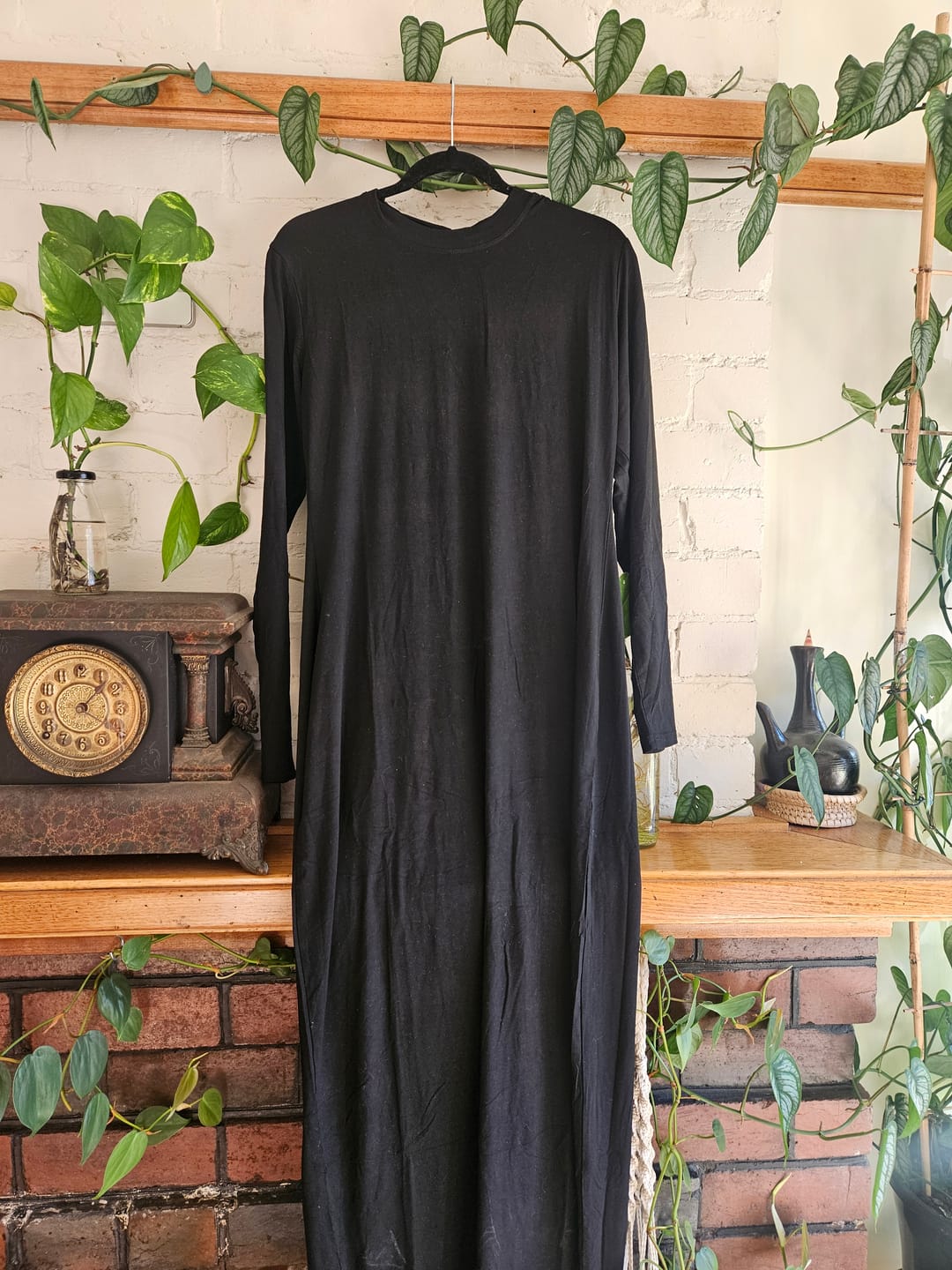 Customer photo review of Black Slip Dress