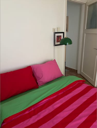 Customer photo review of Cozy Home Popping Colors Çift Kişilik Lastikli Çarşaflı Nevresim Takımı Cherie Yeşil