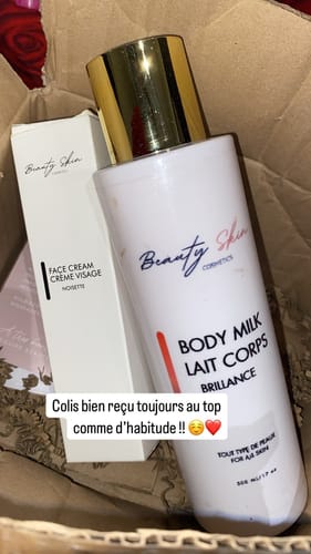 Customer photo review of Lait corps Brillance