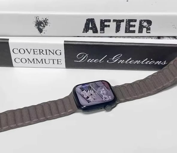 Customer photo review of Pebbled Woven Magnetic Band