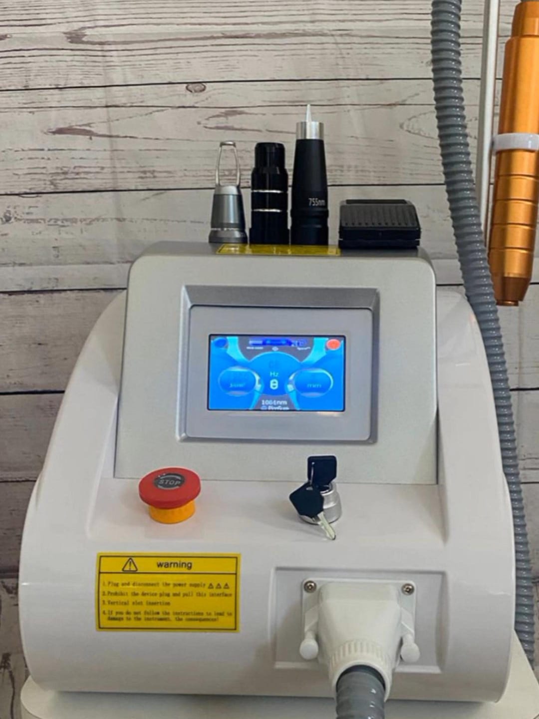 Customer photo review of Laser Tattoo Removal Machine Q-switched ND YAG