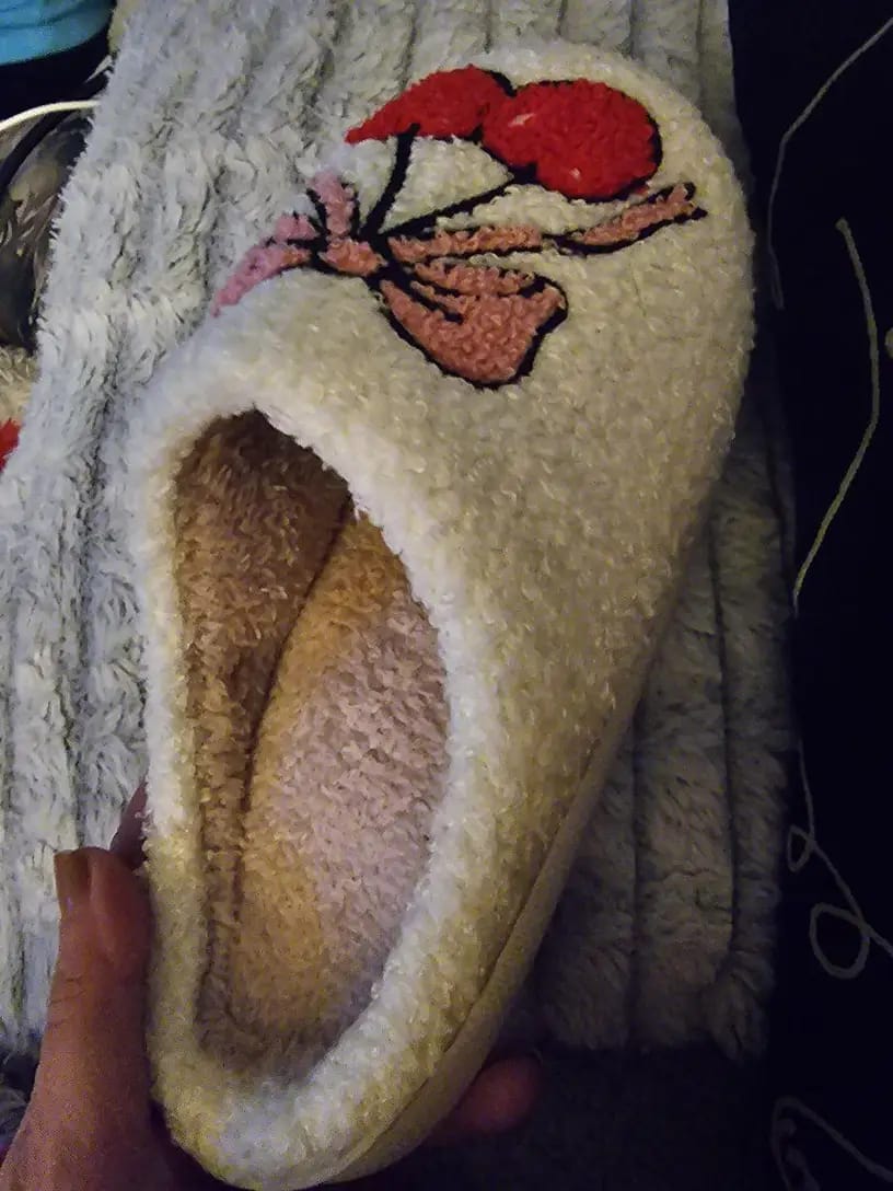 Customer photo review of Tie & Cherish Slippers
