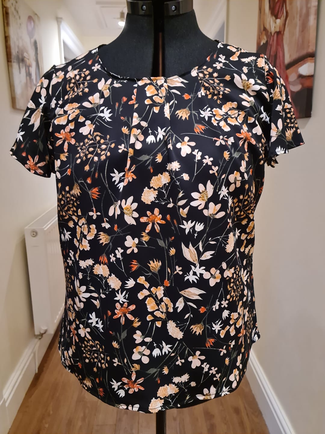 Customer photo review of All Over Leaves Viscose Twill Fabric