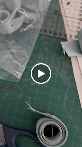 Customer video review of FITA ACETINADA 40MM COR PISTACHE 1 METRO