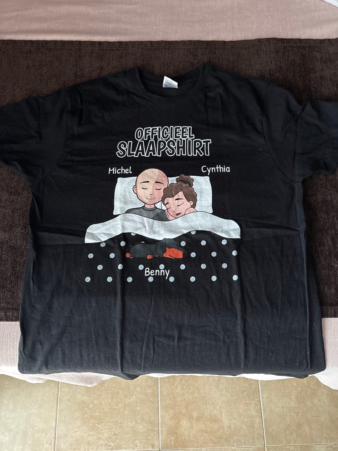 Customer photo review of Knuffeltijd met pluisneuzen - Gepersonaliseerd T-Shirt