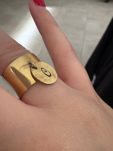 Customer photo review of Bague golden ring plaqué or