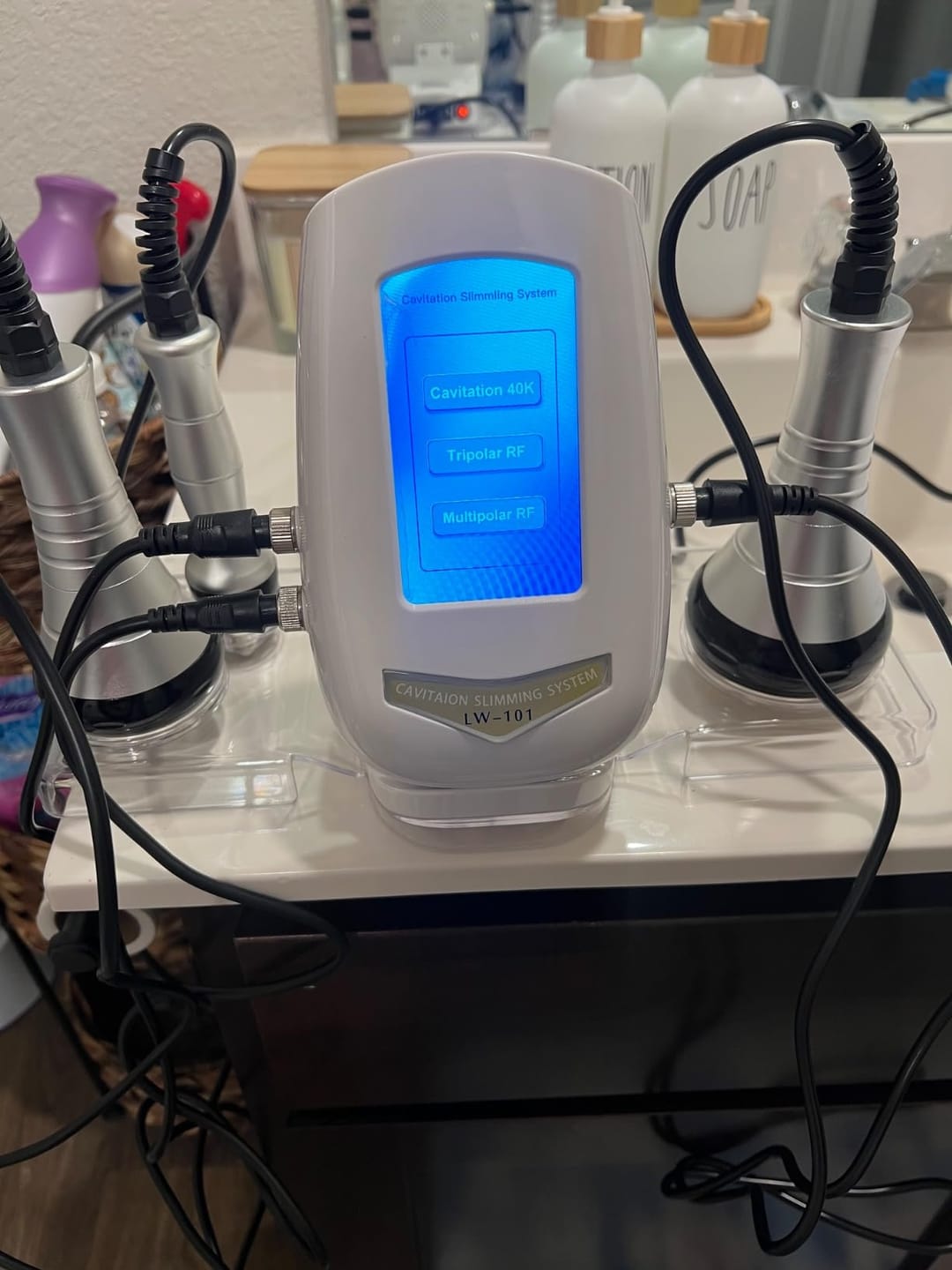 Customer photo review of 3-in-1 40K Ultrasonic Cavitation Body Sculpting Machine