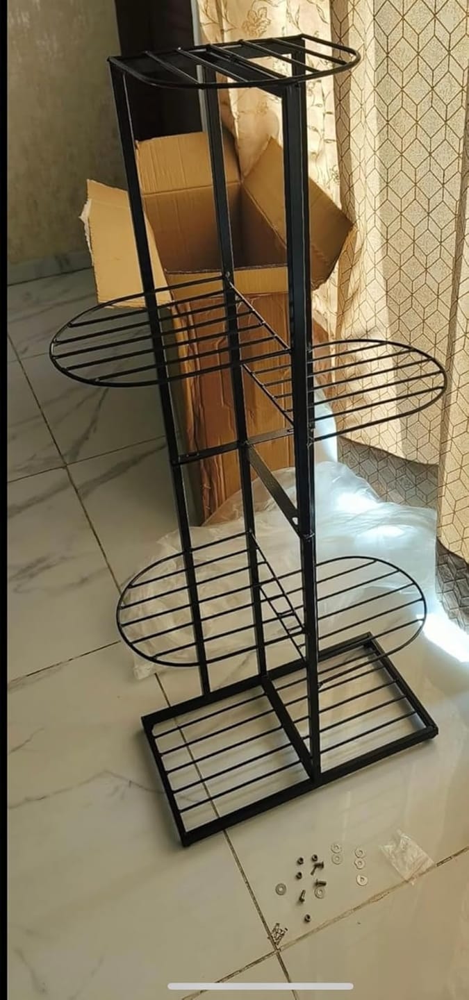 Customer photo review of Plant Stand Metal 6 Tier 7 Potted Multiple Flower Pot Holder Shelf Indoor Outdoor Planter Display Shelving Unit For Patio Garden Corner