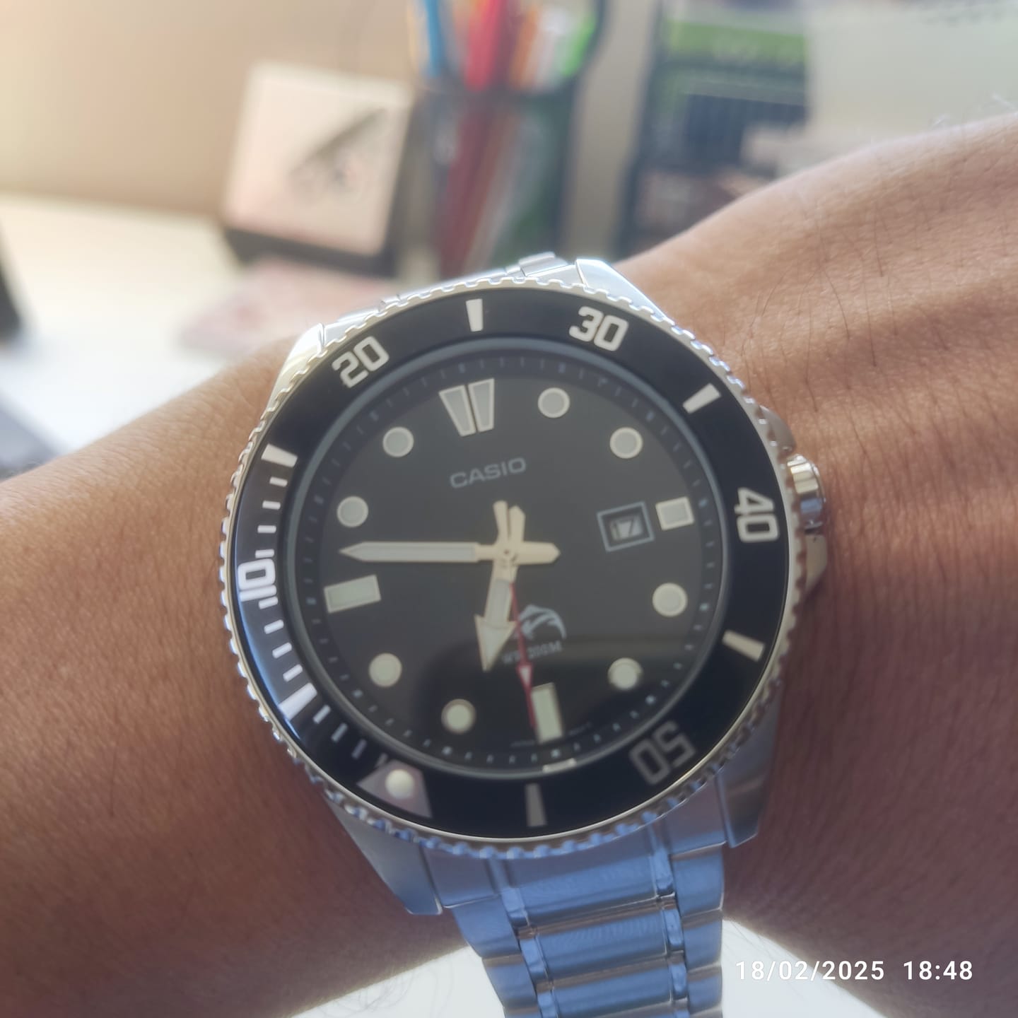 Customer photo review of Reloj Casio Submariner Marlin Duro MDV-106DD-1A1V Buceo
