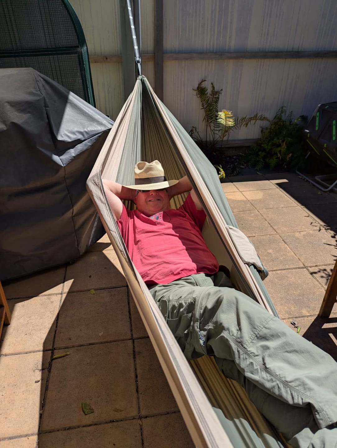 Customer photo review of Lightweight Double Hammock