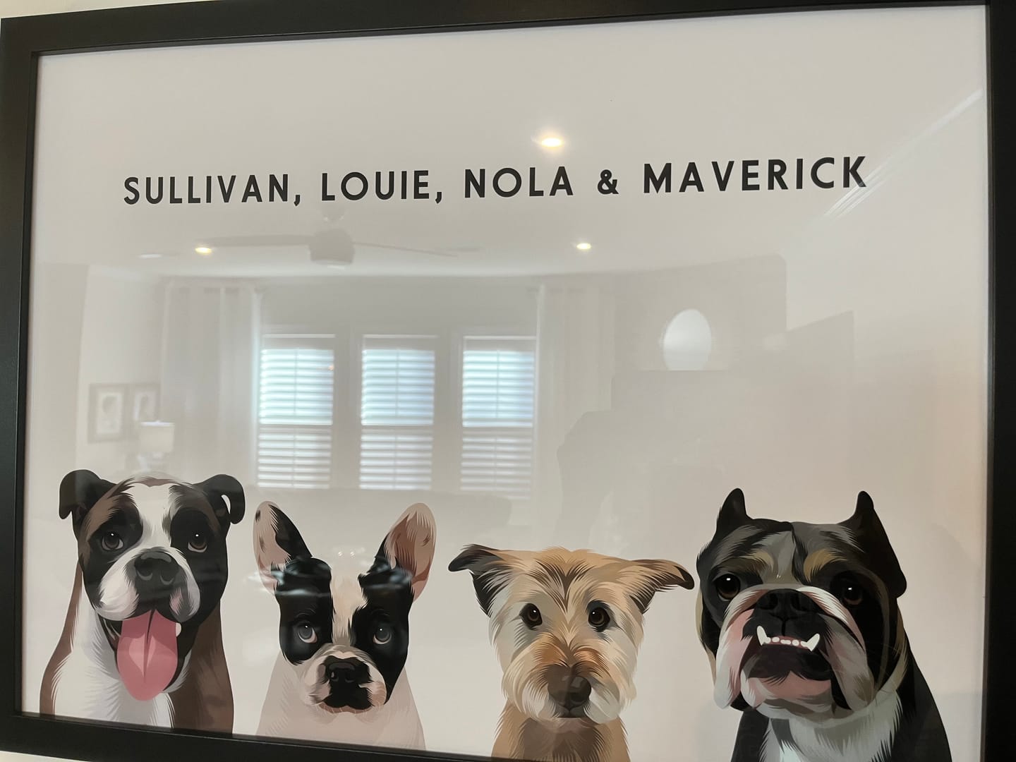 Customer photo review of Custom Four Pet Portrait