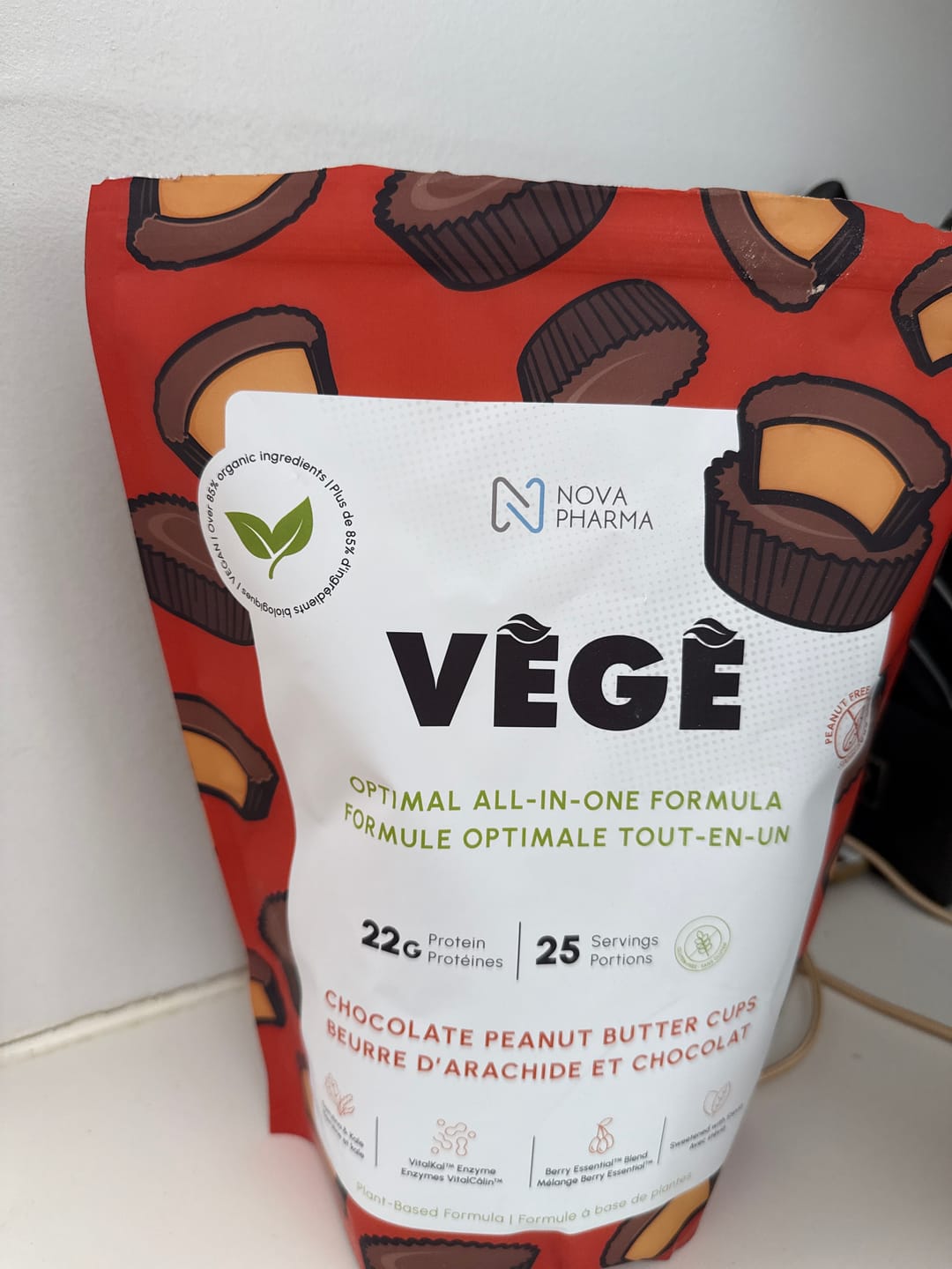 Customer photo review of Nova Pharma - Mélange de Protéines Végétales Complètes 725g