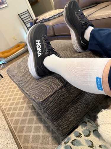 Customer photo review of Performance Eucalyptus Compression Socks