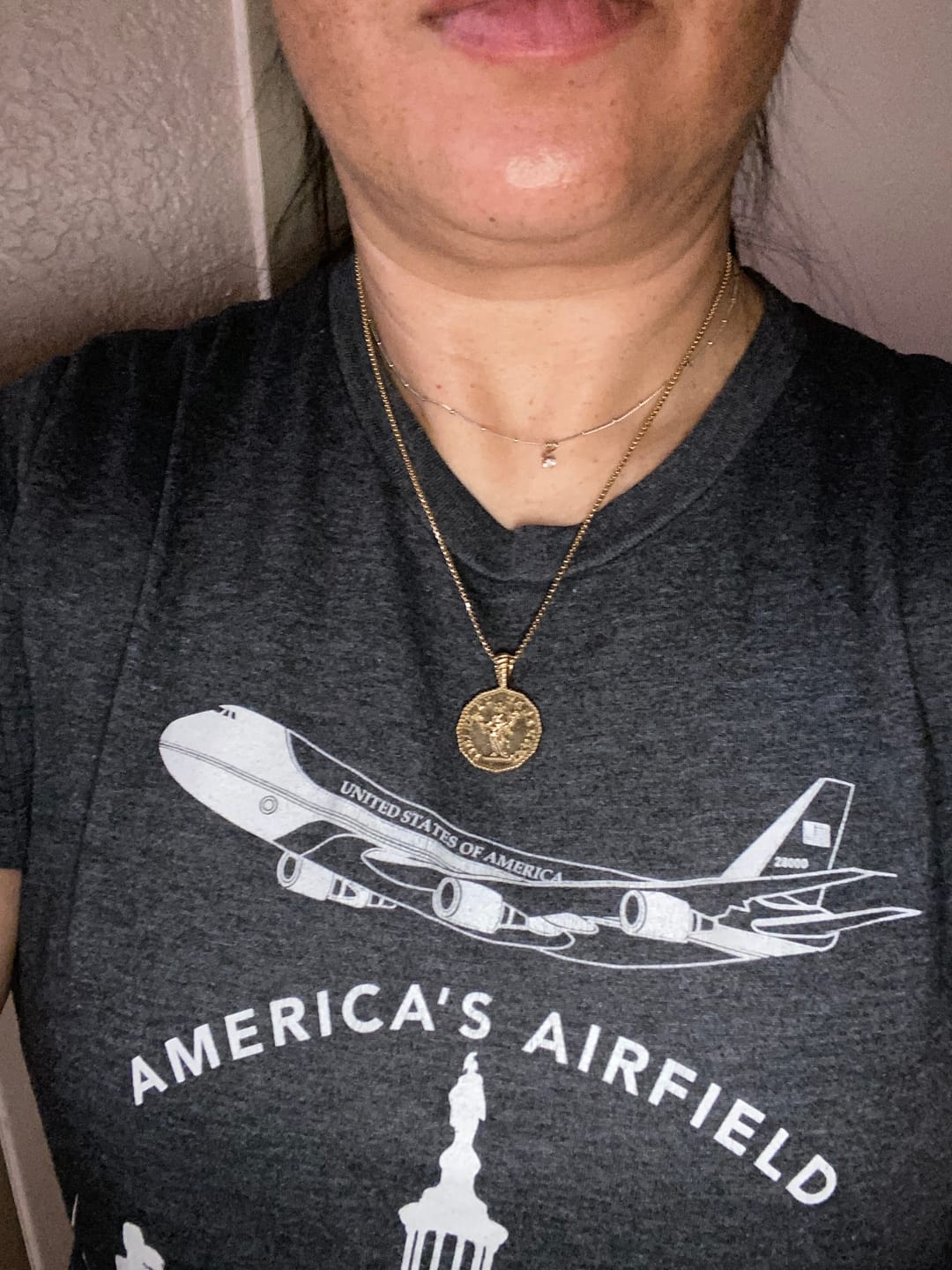 Customer photo review of Athena Coin Necklace