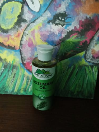 Customer photo review of Rosemary Oil – Deeply hydrates skin, aids in controlling sebum production, reduces blemishes 100% pure organic [Infused]