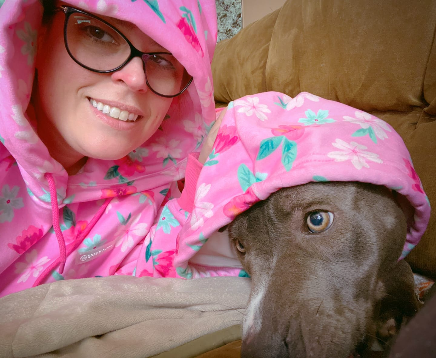 Customer photo review of Blossom Human Hoodie - Pink