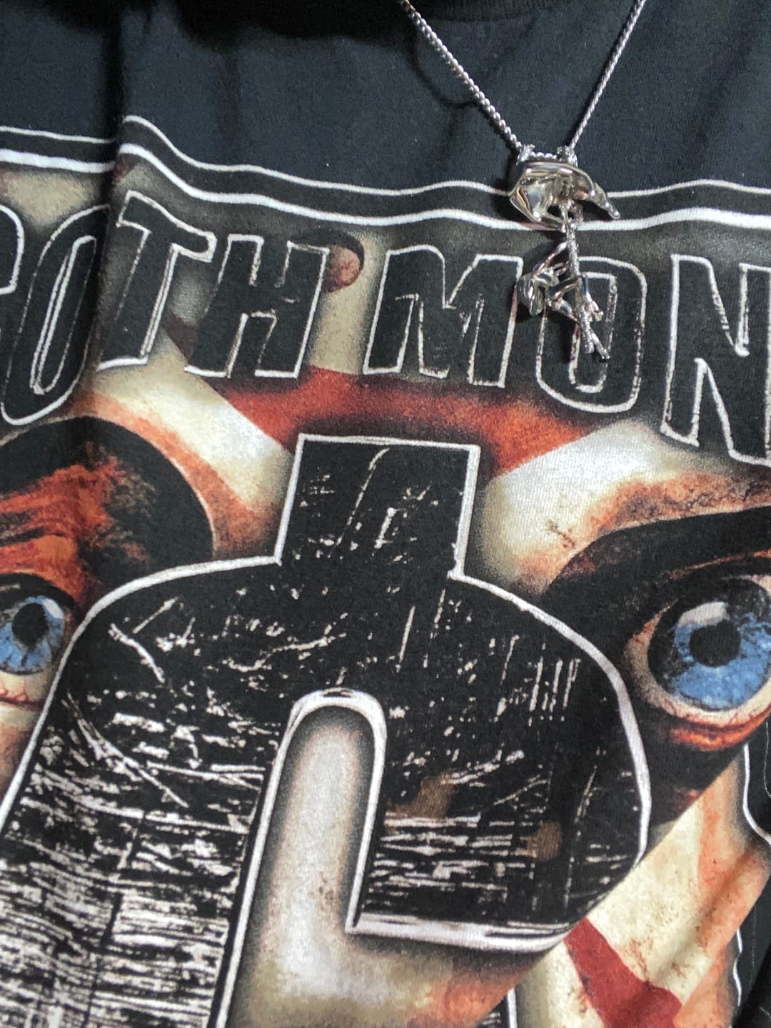 Customer photo review of DANCING WITH DEATH PENDANT