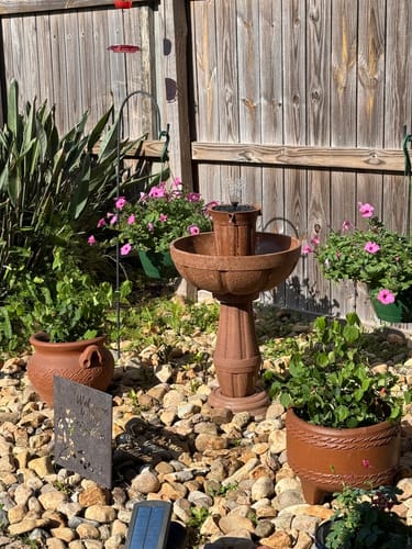 Customer photo review of Bari 5-In-1 Cordless Fluted Fountain - Large Bowl Only