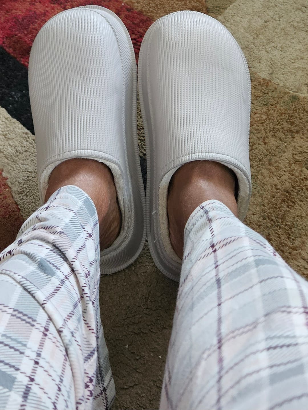 Customer photo review of Cushion Slides with Fur - Cloud Slides