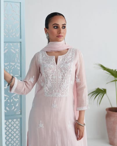 Customer photo review of NOVA SKY BLUE EMBROIDERED DRESS