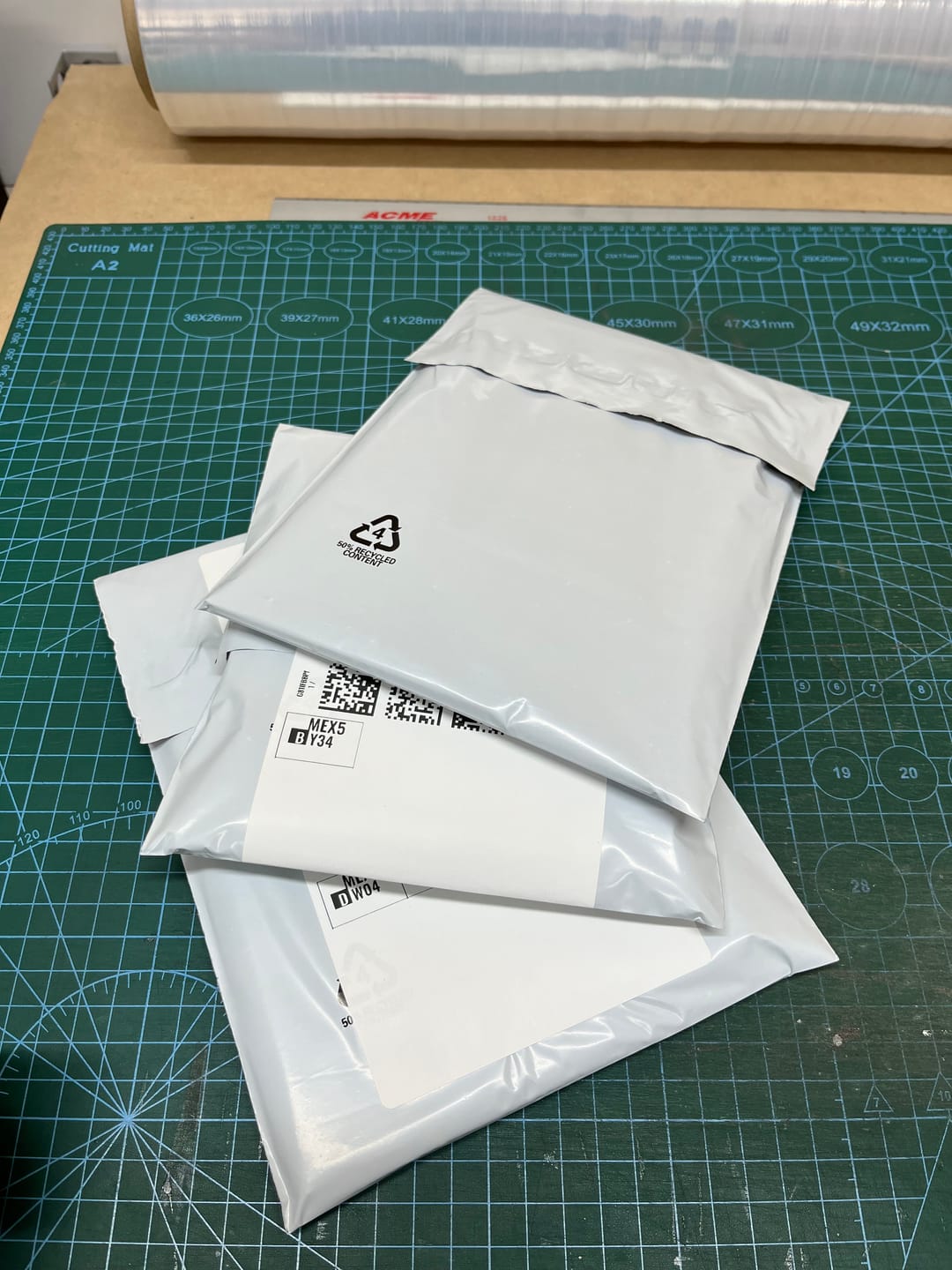 Customer photo review of Bolsas Blancas para Envío