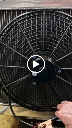 Customer video review of 16" Electric Cooling Fan Curved Blade