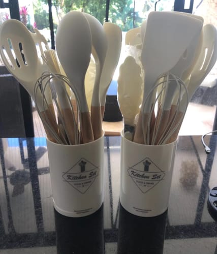 Customer photo review of Silicone Utensil Set