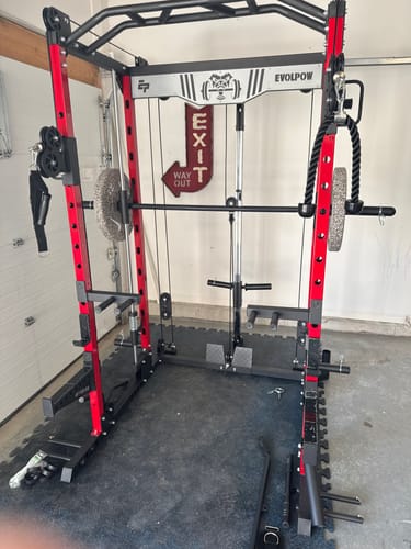 Customer photo review of EVOLPOW M2D Brute All-in-One Smith Machine Home Gym