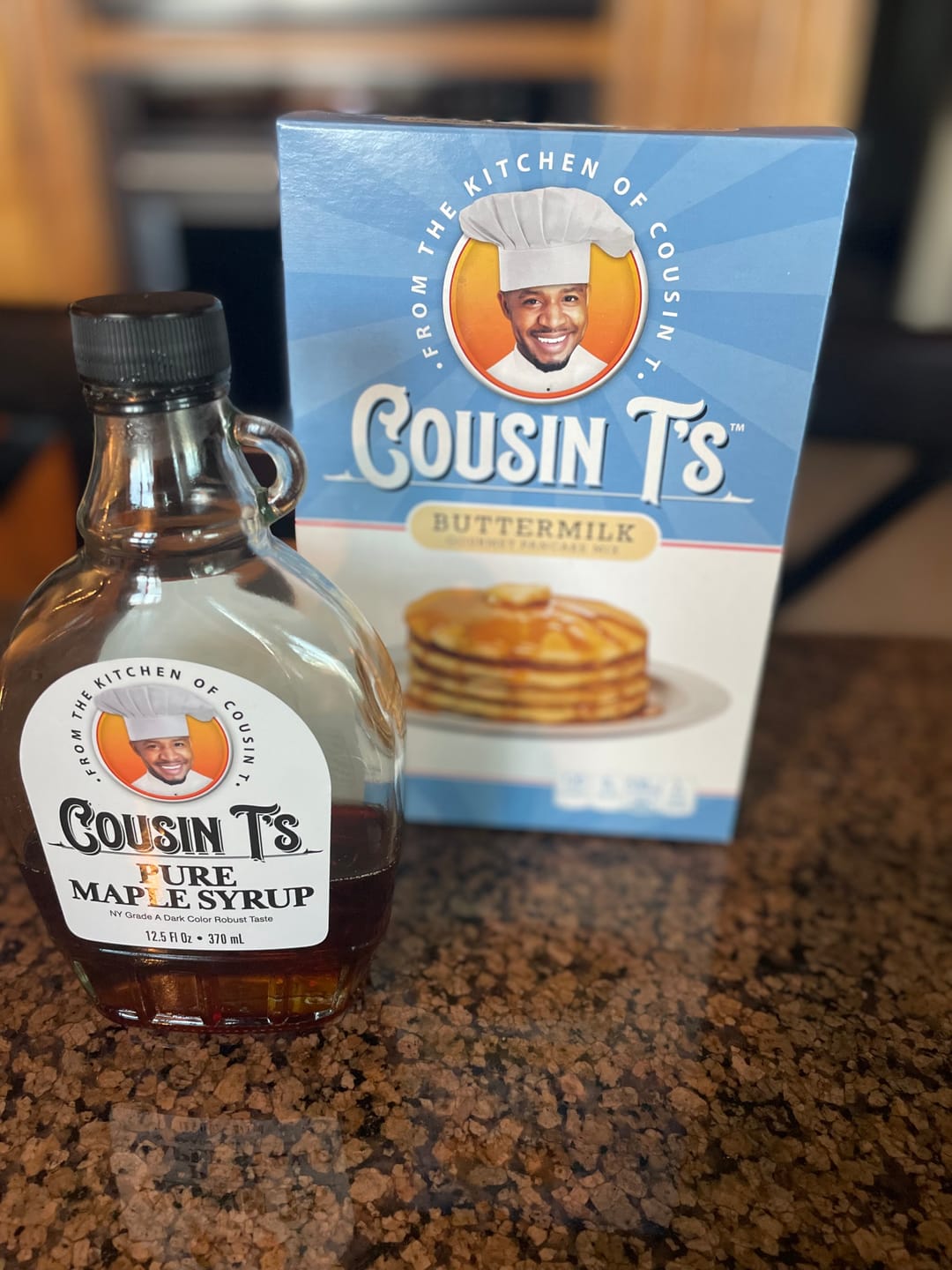 Customer photo review of Cousin T's Maple Syrup & Pancake Mix Bundle