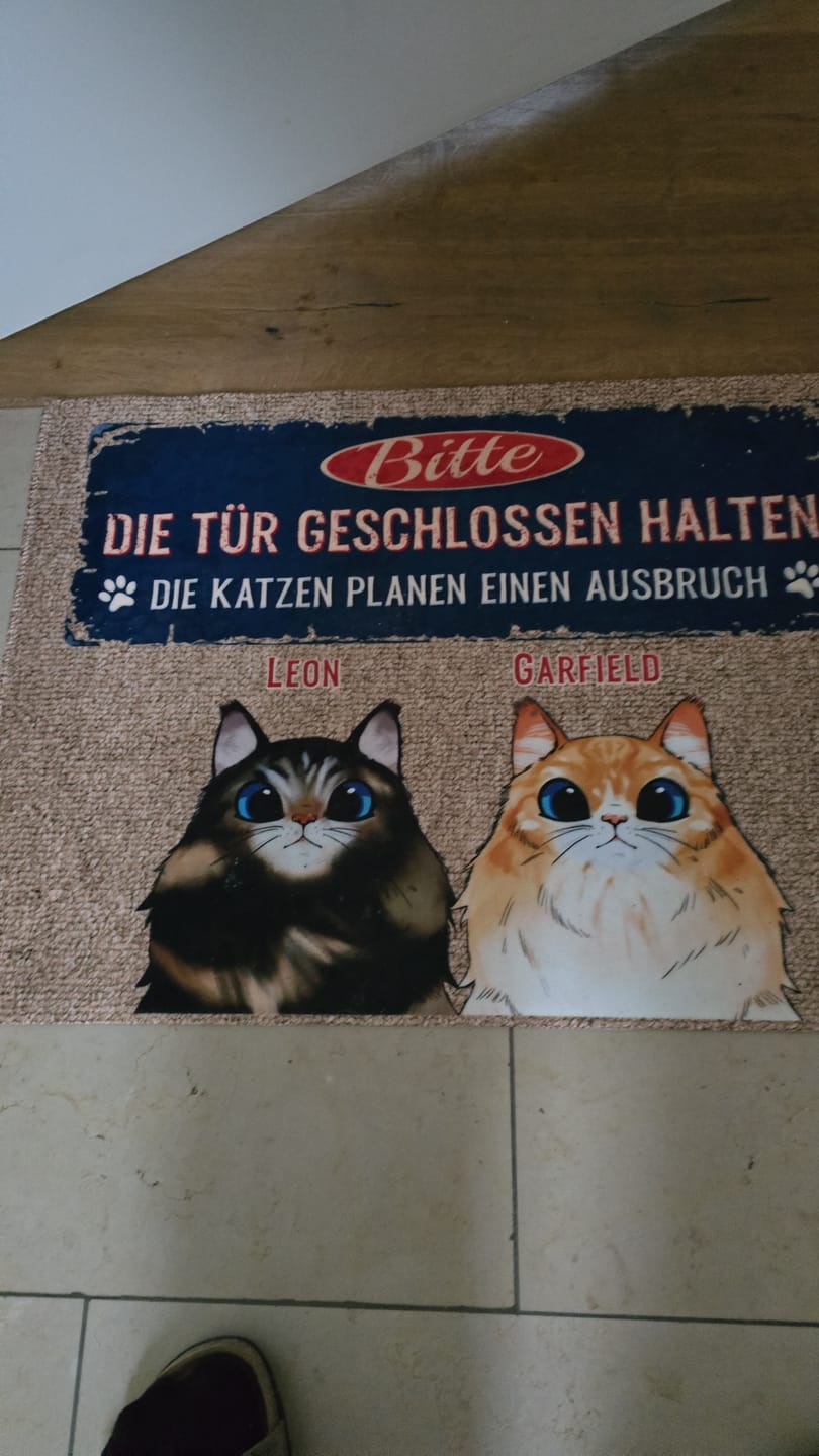 Customer photo review of Ausbruchsplan - Individuelle Fußmatte