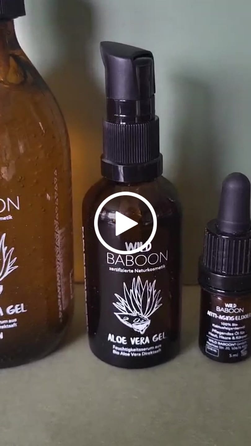 Customer video review of Bio Aloe Vera Gel, verbesserte Formel - ideale Reisegröße 50ml