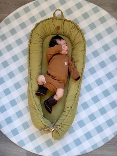 Customer photo review of Avocado Jumbo Baby Nest