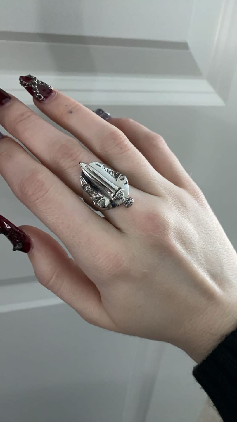 Customer photo review of CATACOMB SWORD RING