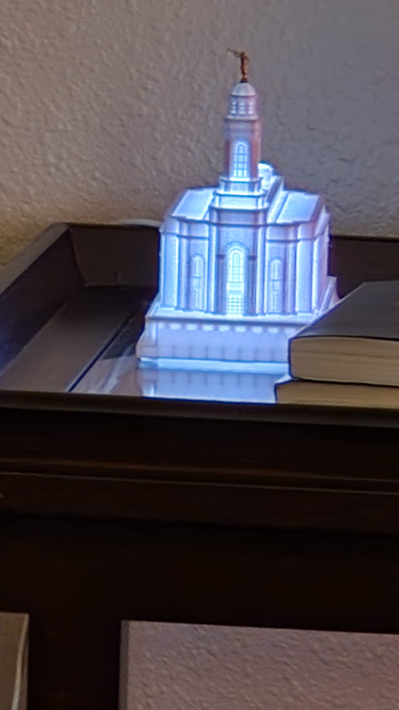Customer photo review of Feather River California Temple Magnet