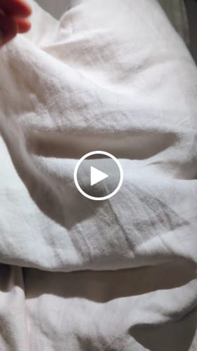 Customer video review of סט מצעי במבוק - Ivory