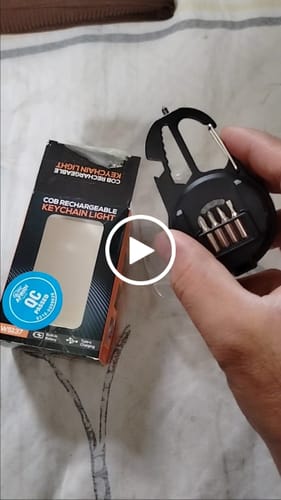 Customer video review of Lot Imported Multifunctional Keychain Torch