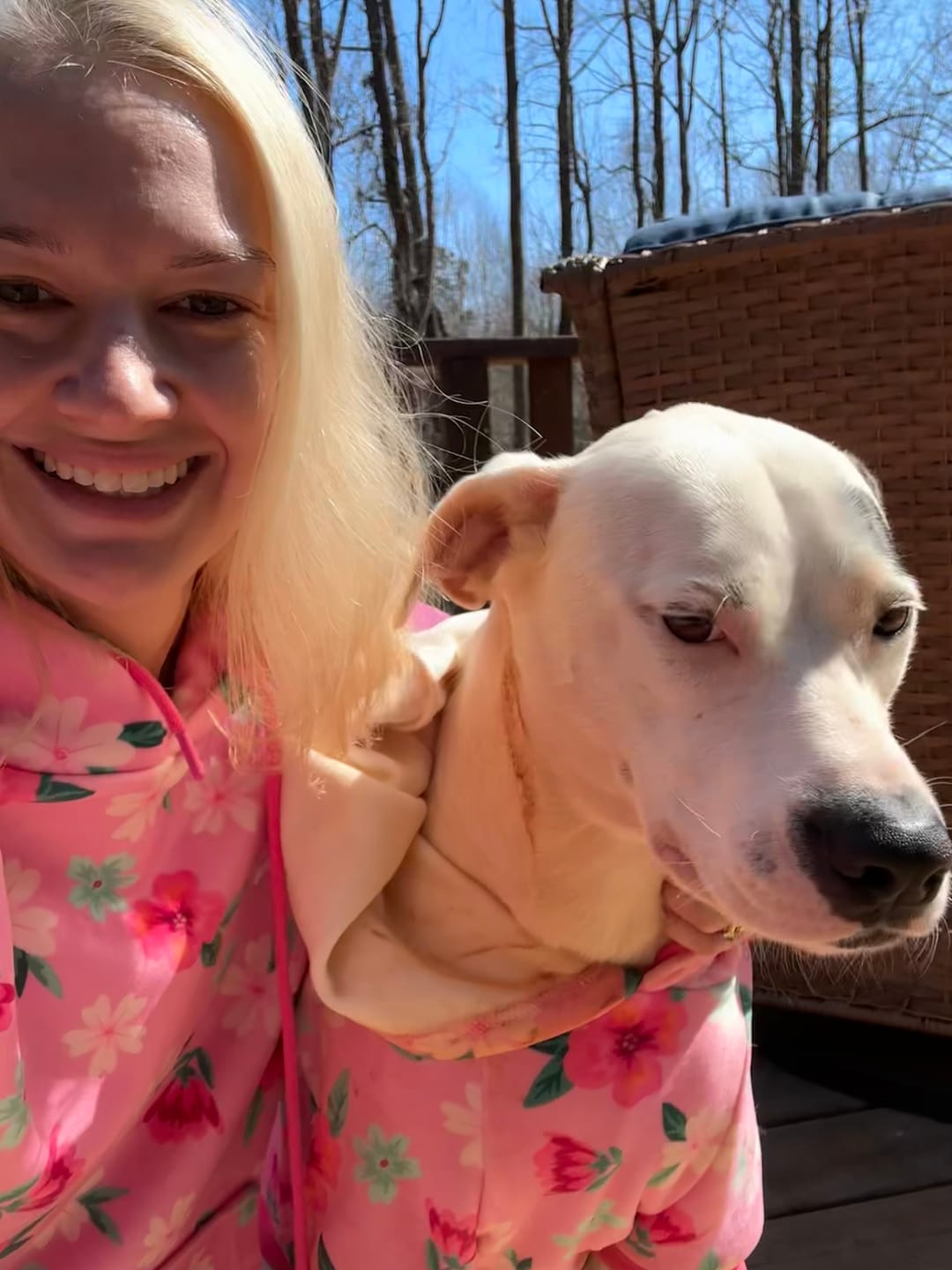 Customer photo review of Blossom Human Hoodie - Pink