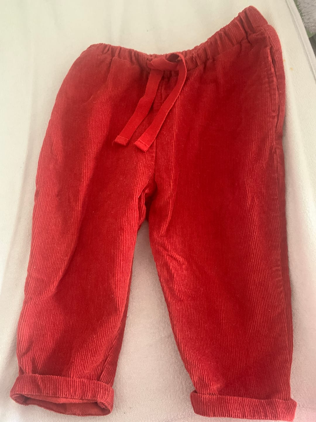 Customer photo review of Hazelnut Corduroy Comfy Trousers