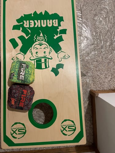 Customer photo review of 2024 Fire Torch Cornhole Bags - Set of 4