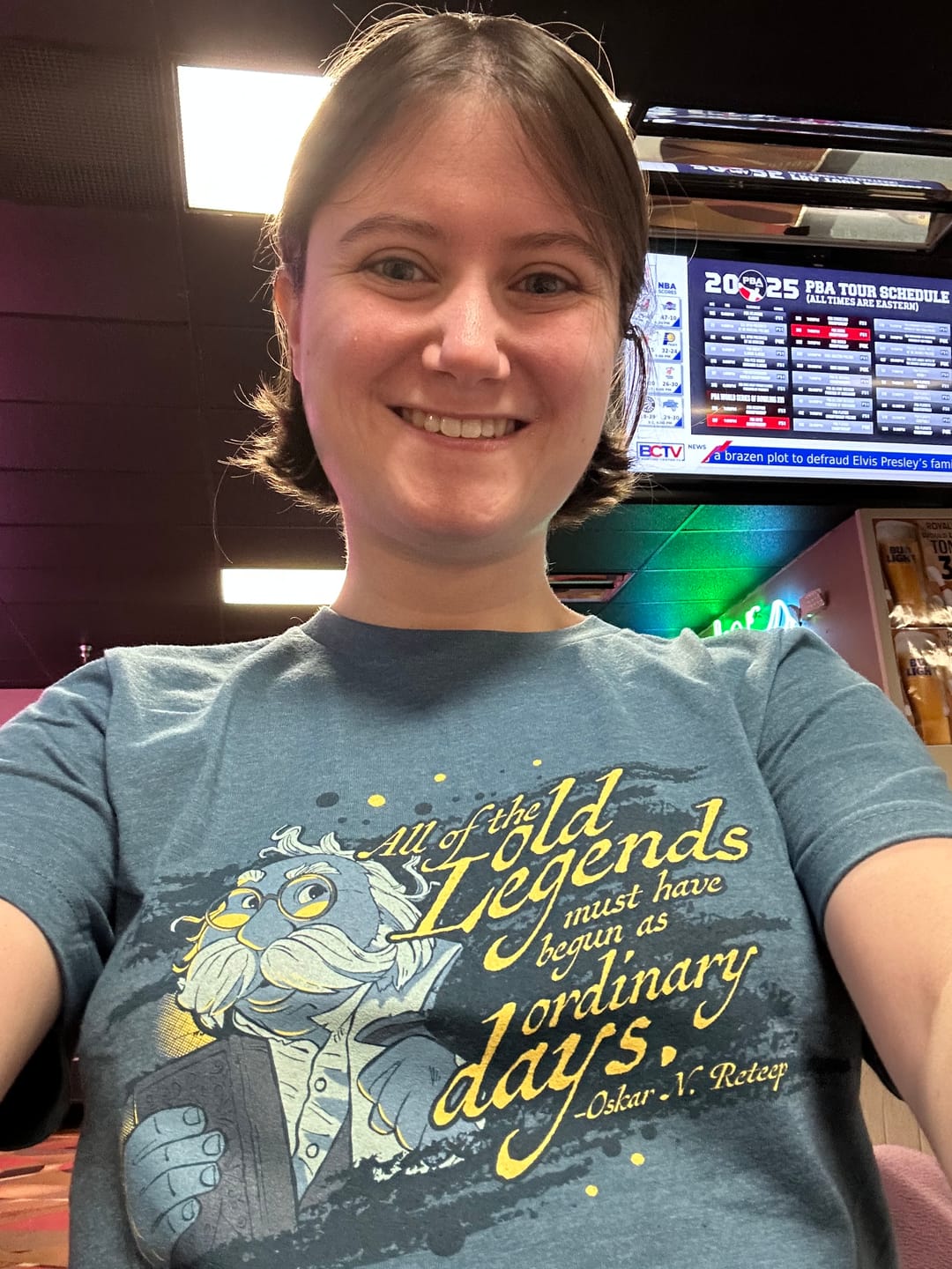 Customer photo review of The Wingfeather Saga - Oskar T-Shirt